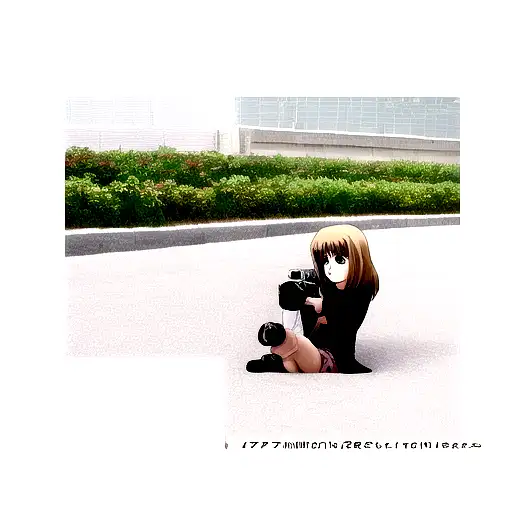 girl with a photo camera  tattoo design idea