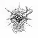 xenomorph  queen tattoo design idea