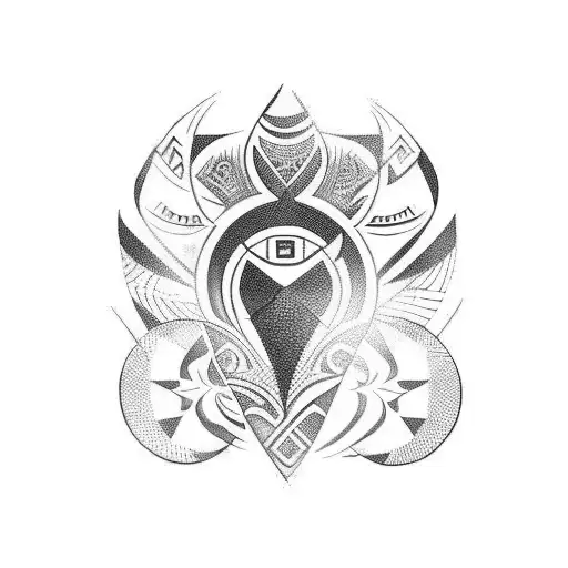 Combine Brazilian indigenous tribal designs with geometric tattoos tattoo design idea