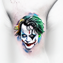johnny depp joker tattoo design idea