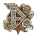 Letter Y tattoo design idea