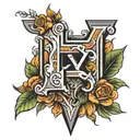 Letter Y tattoo design idea