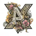 Letter Y tattoo design idea