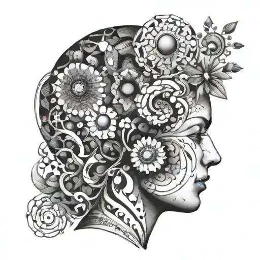 struggle with mental illness tattoo design idea