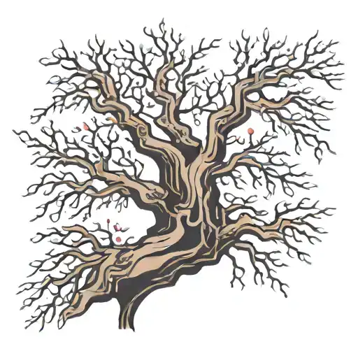 tree branches wrapping around bicep tattoo  tattoo design idea