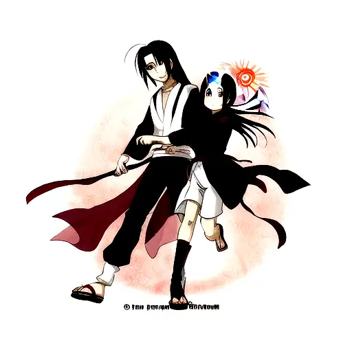 itachi uchiha y obito uchiha  tattoo design idea