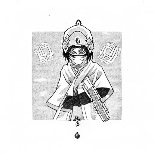 itachi uchiha y obito uchiha  tattoo design idea