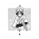 itachi uchiha y obito uchiha  tattoo design idea