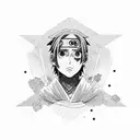 itachi uchiha y obito uchiha  tattoo design idea