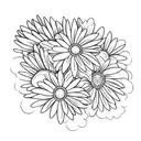 gerber daisies  tattoo design idea