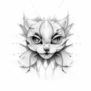 triplets tattoo design idea