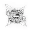 dominican republic island theme tattoo design idea