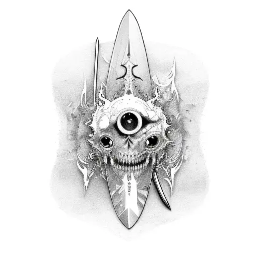  switchblade  tattoo design idea
