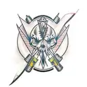  switchblade  tattoo design idea