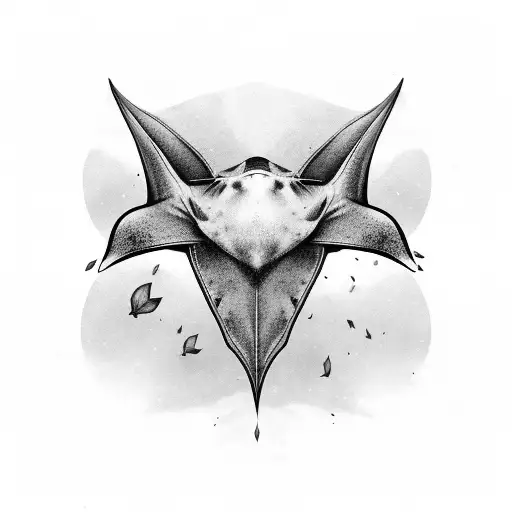 manta ray tattoo design idea