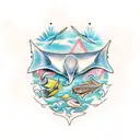 manta ray tattoo design idea