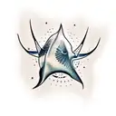 manta ray tattoo design idea