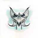 manta ray tattoo design idea