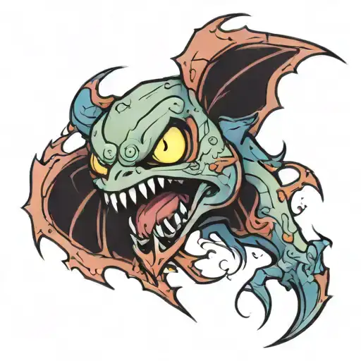 Pokémon zombies tattoo design idea