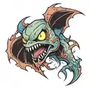 Pokémon zombies tattoo design idea