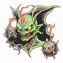 Pokémon zombies tattoo design idea