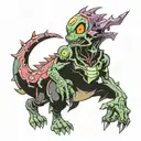 Pokémon zombies tattoo design idea