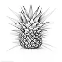 Pineapple tattoo design idea