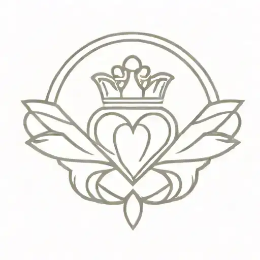 claddagh symbol tattoo design idea