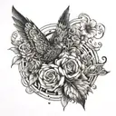 negative space tattoo for the word yarrisha zie tattoo design idea