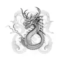 dragon and taurus tattoo design idea