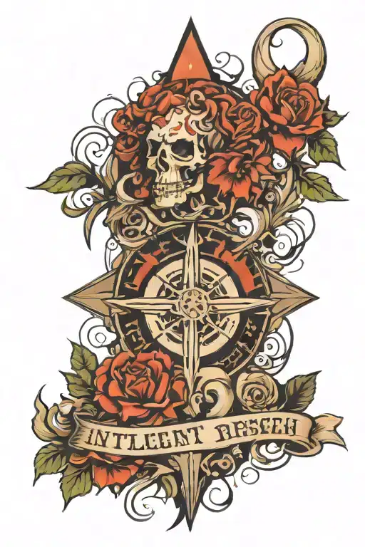 Feirce, intelligent, tough, risen from ground tattoo design idea