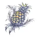 pineapple tattoo design idea