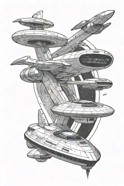 Star Trek Enterprise tattoo design idea