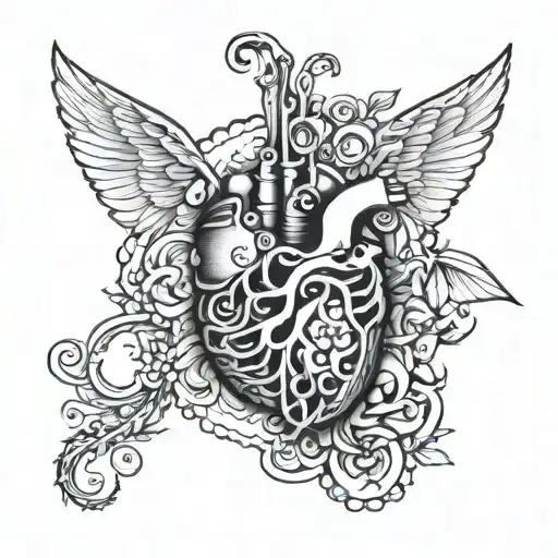 Kidney Organ tattoo design idea
