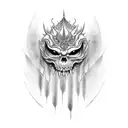 espadas e dragão  tattoo design idea