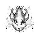 dark Alice in wonderland forest I'll arm sleeve tattoo design idea