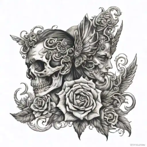 Godness Nemesis y con tattoo design idea