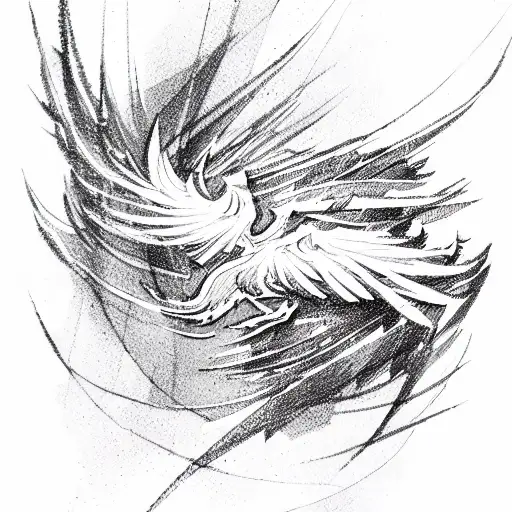 Phoenix tattoo design idea