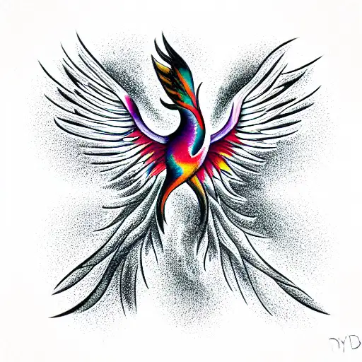Phoenix tattoo design idea