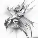 Phoenix tattoo design idea