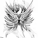 Phoenix tattoo design idea