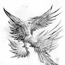 Phoenix tattoo design idea