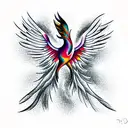 Phoenix tattoo design idea