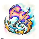 Phoenix tattoo design idea
