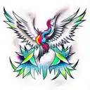 Phoenix tattoo design idea