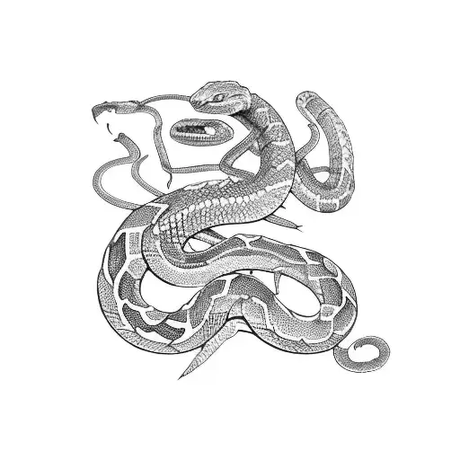 serpent tattoo design idea