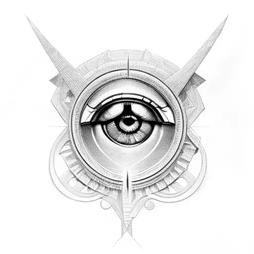 Eye of horus and ra tattoo design idea