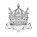 Queen's Crown with the letter s under it tattoo design idea