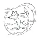 wolf and orca tattoo design idea