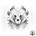 Kabbalah viking bear tattoo design idea